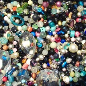 Bead Lot Jewelry Making Supplies Glass